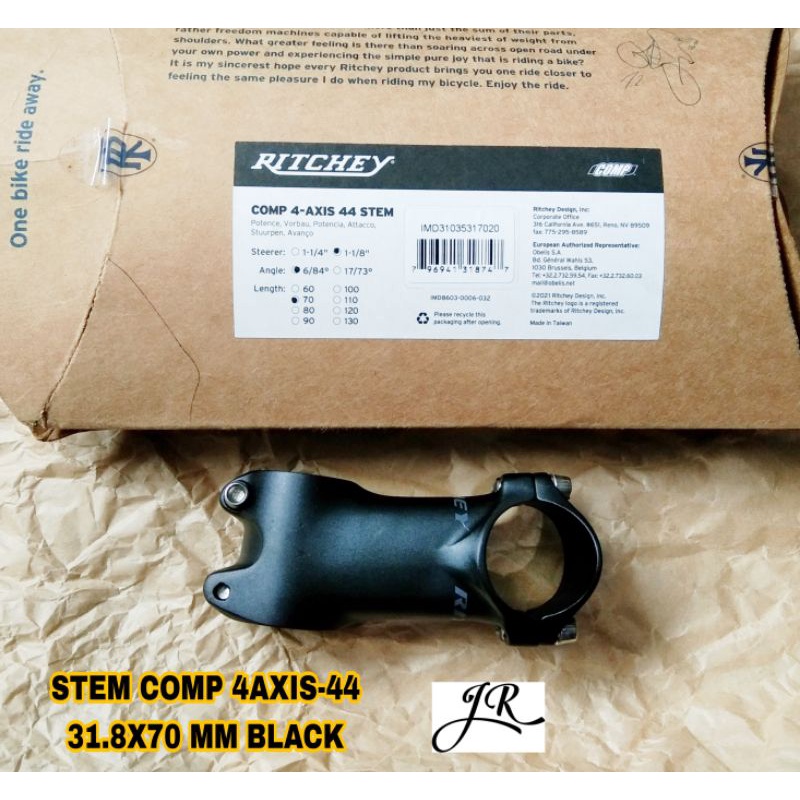 STEM COMP 4AXIS-44 31.8X70 MM BLACK