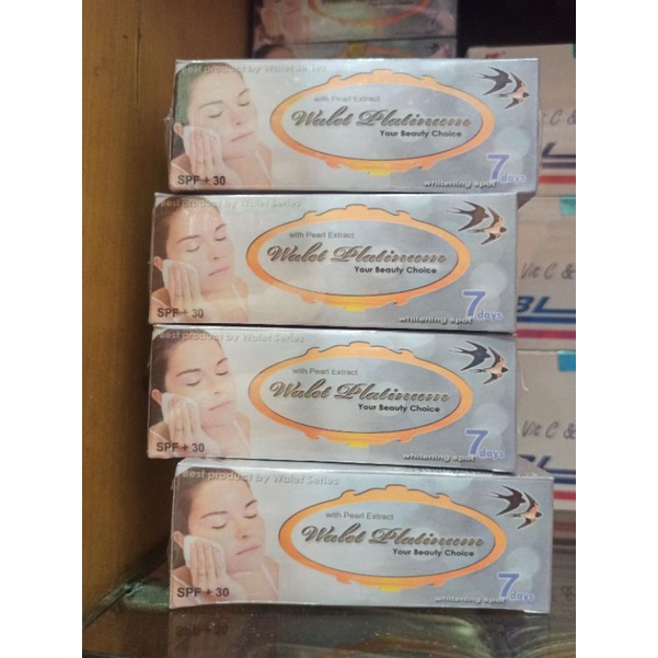 (1set) CREAM WALET PLATINUM