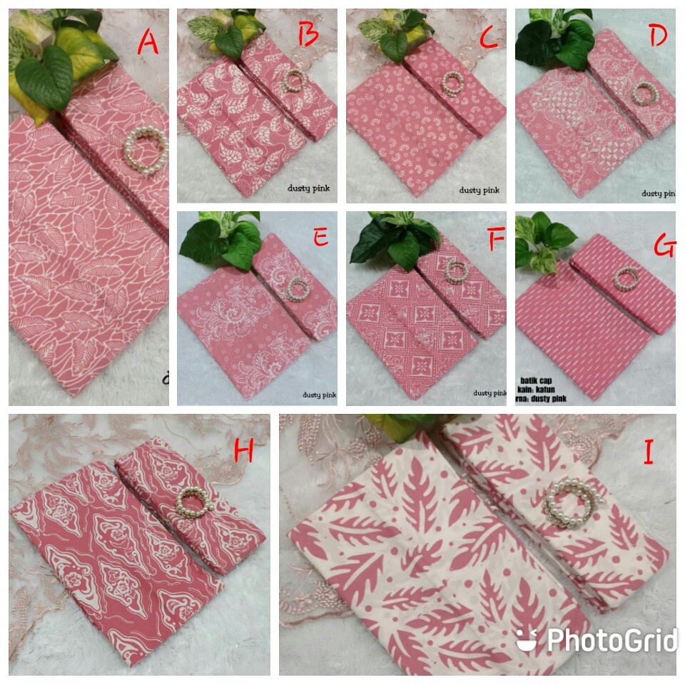 Kain Batik Cap 1 Warna