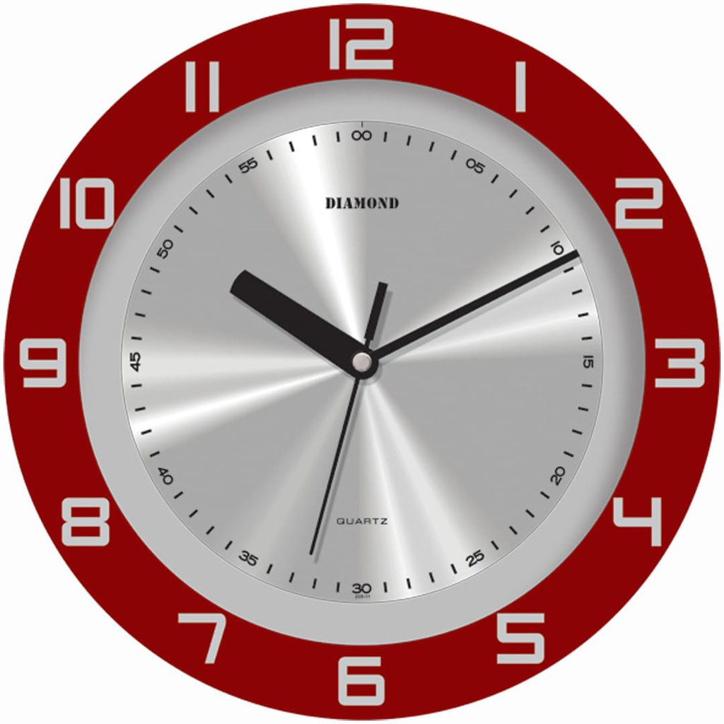 Jam Dinding Diamond 202T Merah