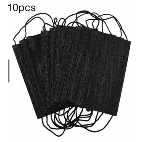 Masker Hitam / Putih 10pcs