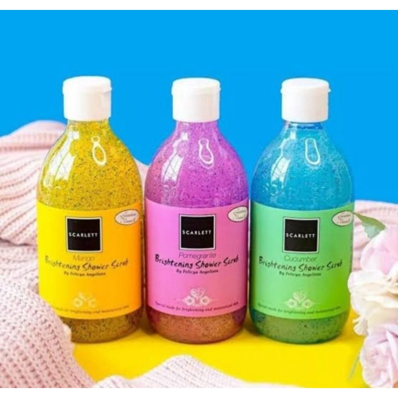 shower scrub scarlet