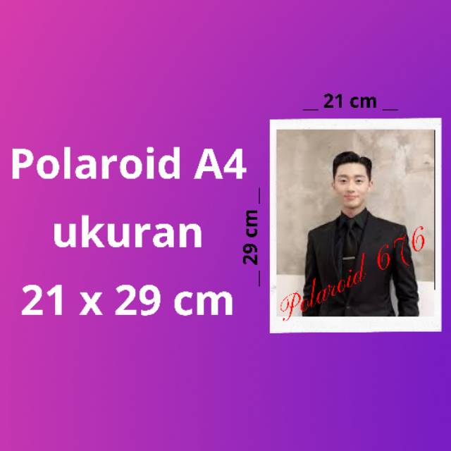 Polaroid A4, 2 lembar