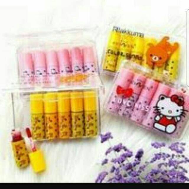 [6 PCS] LIP TINT HELLO KITTY / RILAKUMA