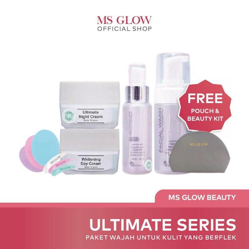 (COD) Ms Glow Ultimate Series - Paket Ultimate - Free Pouch