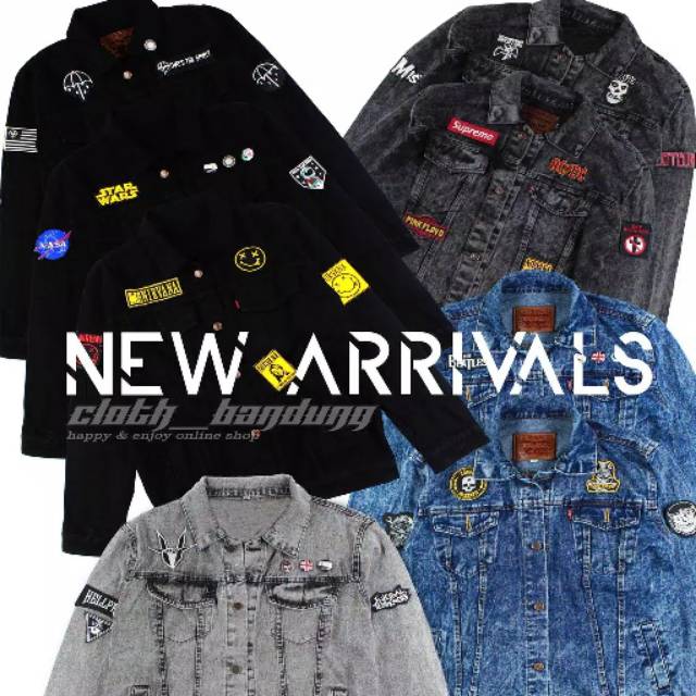 NEW ARRIVALS JAKET JEANS PATCH