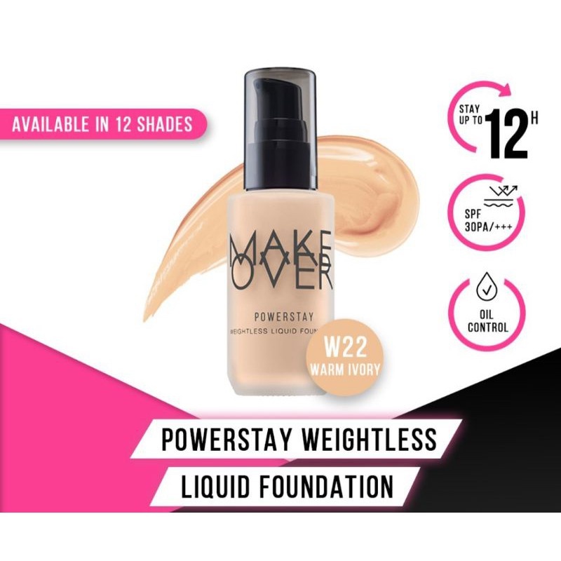 Make Over Powerstay Weightless Liquid Foundation 33 ml