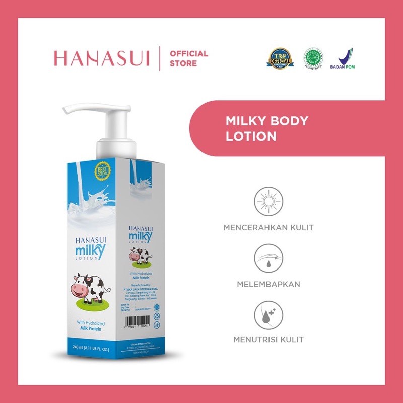 Hanasui gluta milky lotion