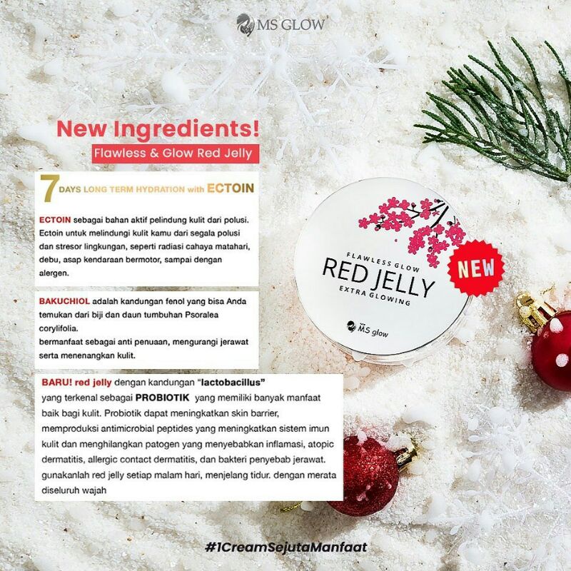 COD | Ready Stok Ms Glow Red Jelly
