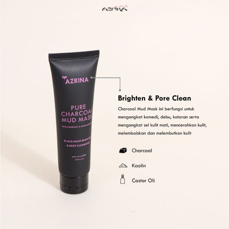 Pure charcoal mud mask