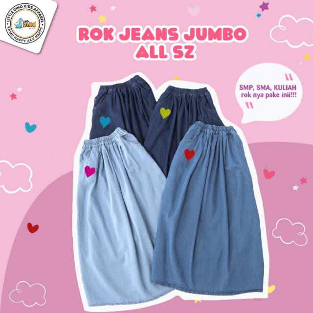 Rok jeans abg/remaja/dewasa