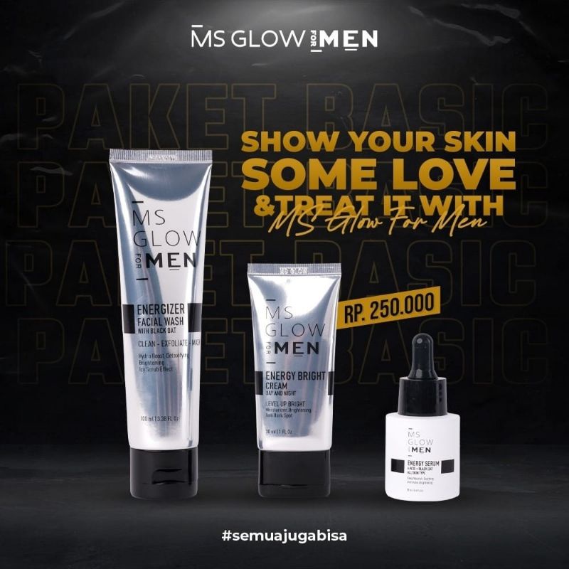 Paket ms glow for man .