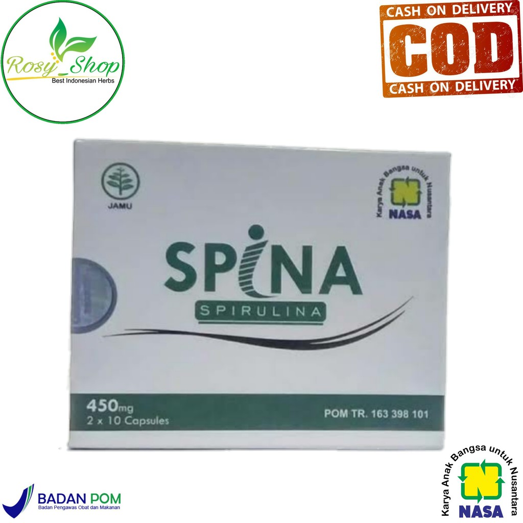 <COD> [ NASA ] Spirulina Original / Masker dan Suplemen Kesehatan