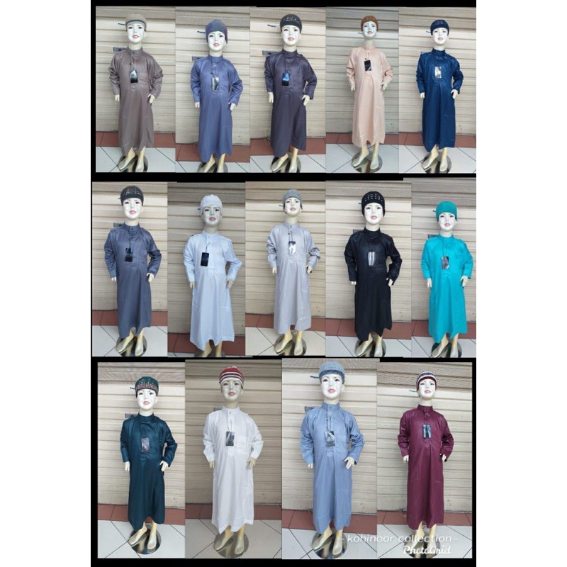 Gamis Anak Polyster polos
