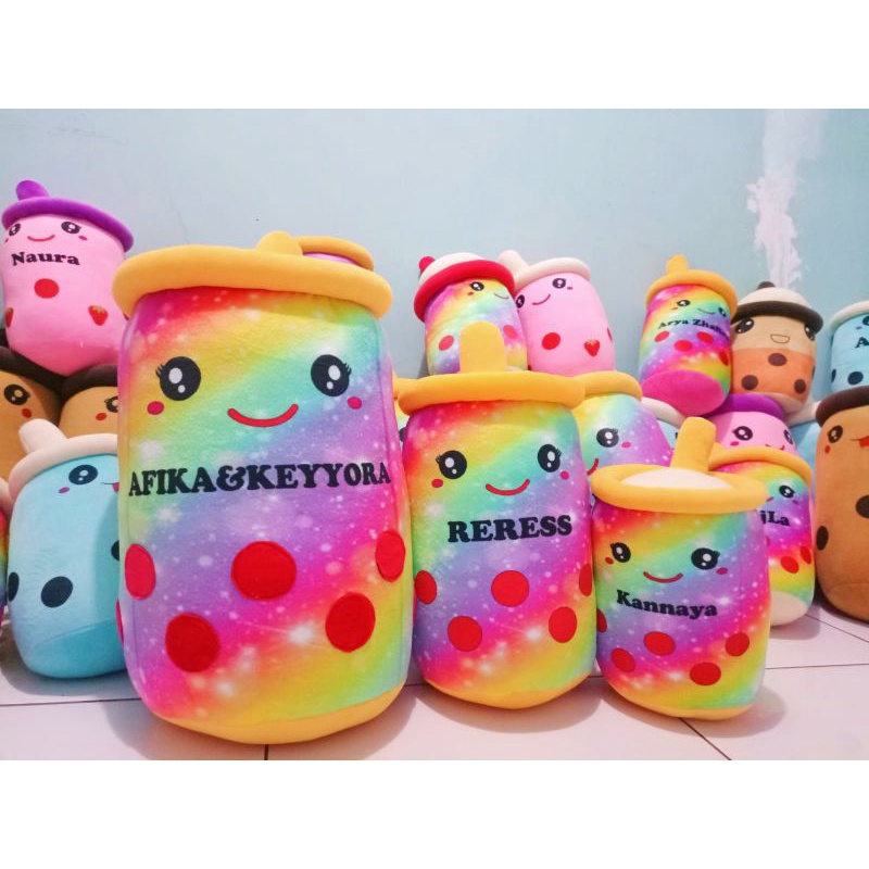 boneka boba custom nama lucu