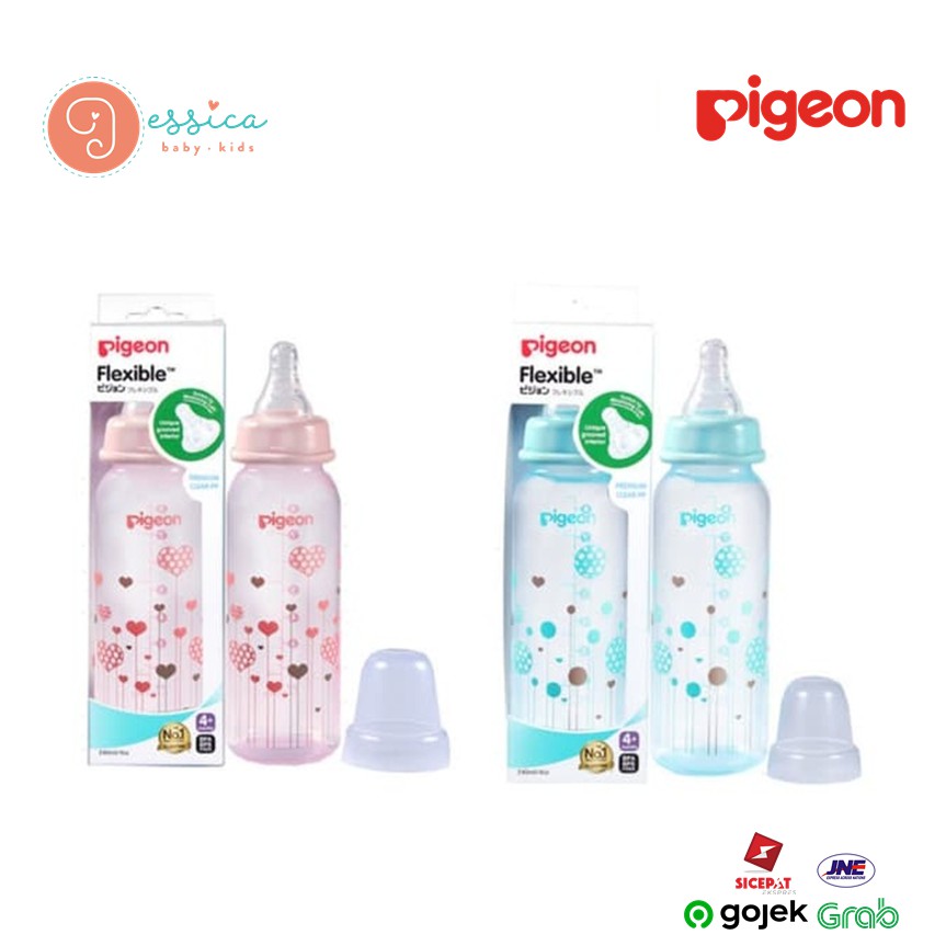 Pigeon Bottle PP Clear Flexible