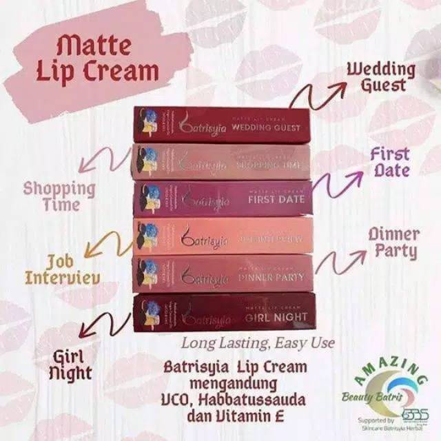 Matte lip cream Batrisyia