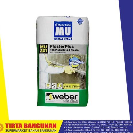 ☋ MU 301 PLASTERPLUS / PLESTER DINDING 40KG ♦