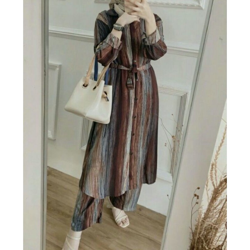 Setelan Tunik Panjang
