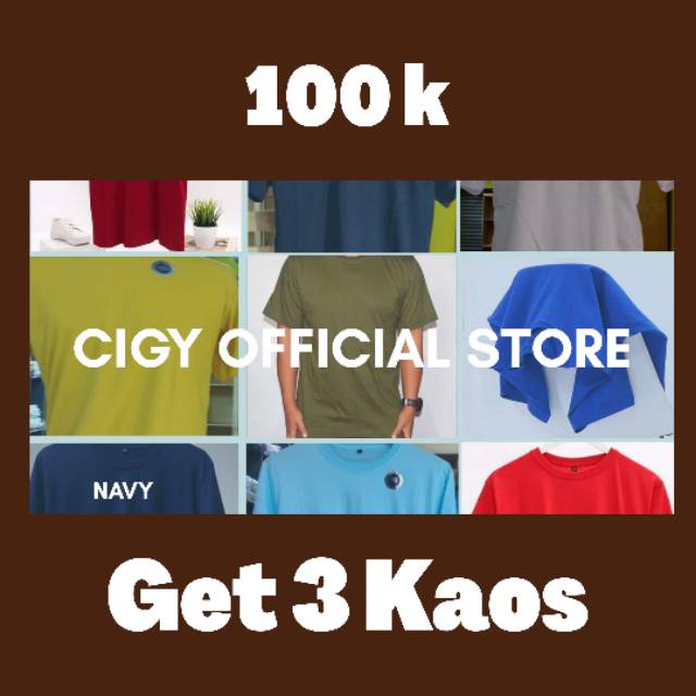 Kaos Polos Paket Hemat