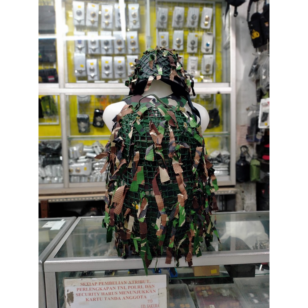 Samaran Ransel Helm TNI