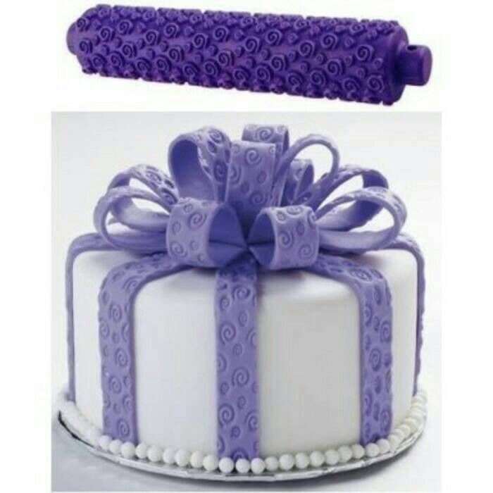 SPIRAL PATTERN ROLLER KY- 33 ROLLING PIN MOTIF