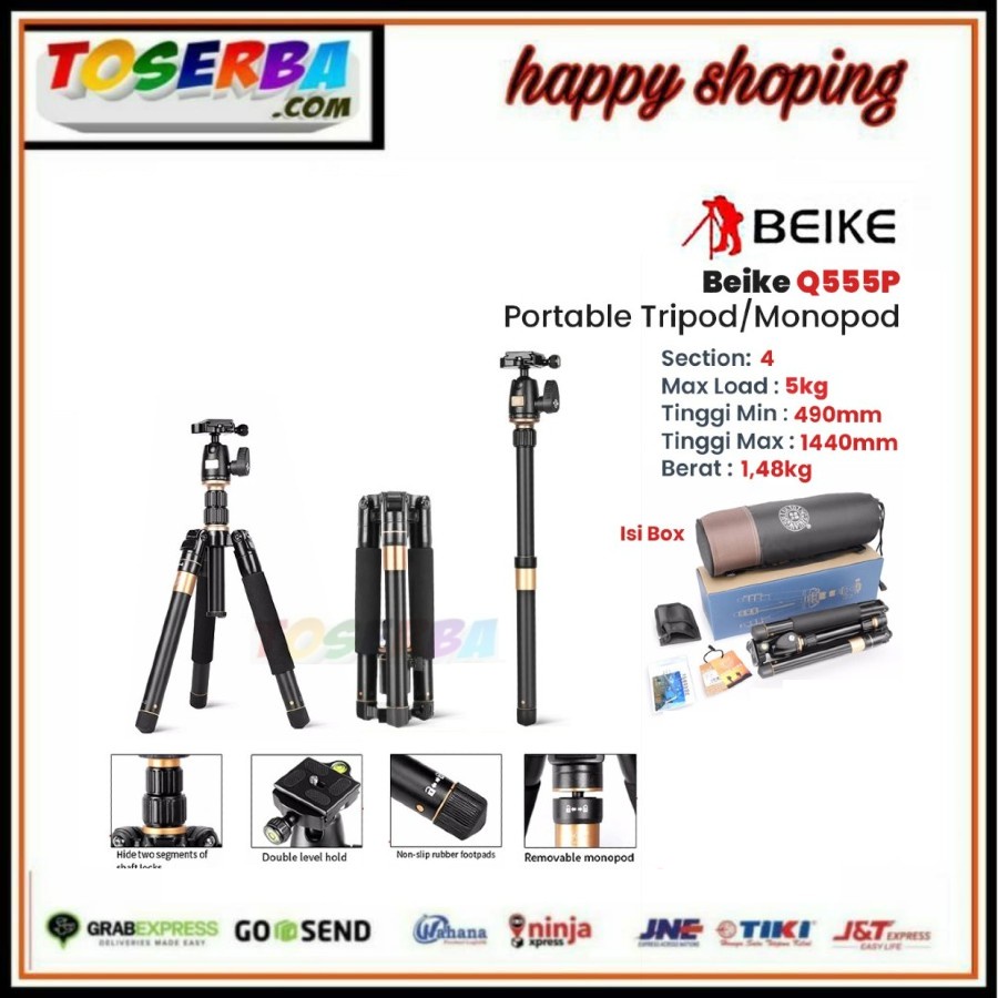 Beike Q555P Tripod