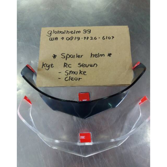 Spoiler helm kyt rc seven