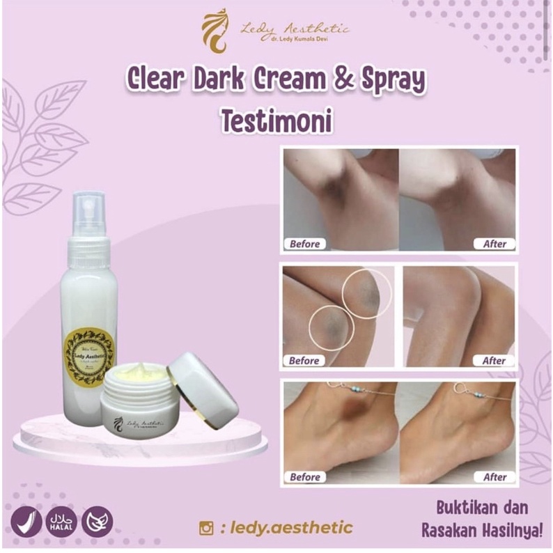 Clear Dark cream & Spray