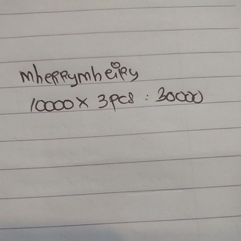 pesanan ka @mherrymheiry