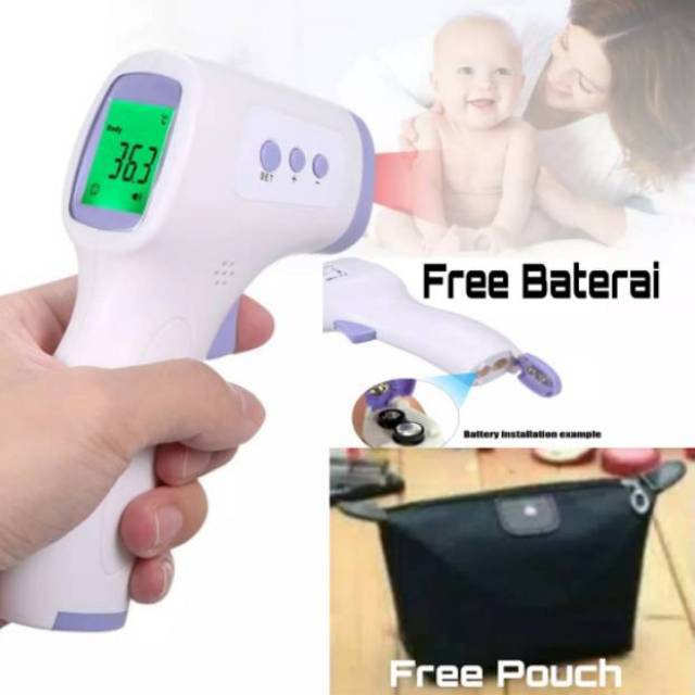 Thermometer infrared gun ungu