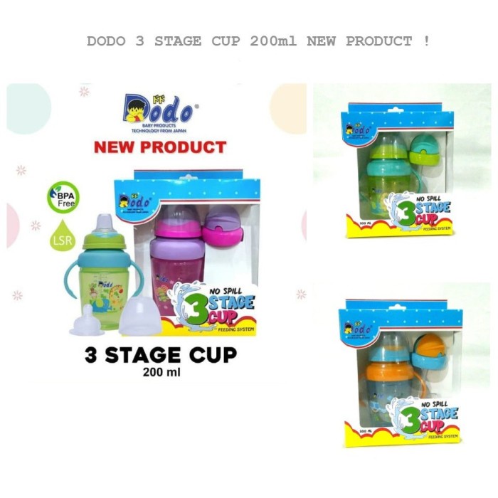 Dodo 3 step cup 200 ml