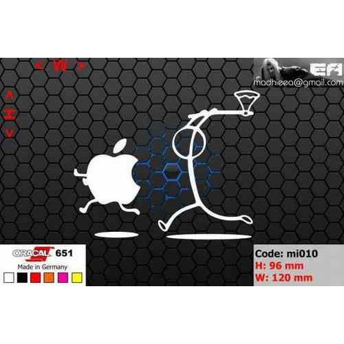 ea cutting sticker / decal    Code: mi010    ( apple axed )