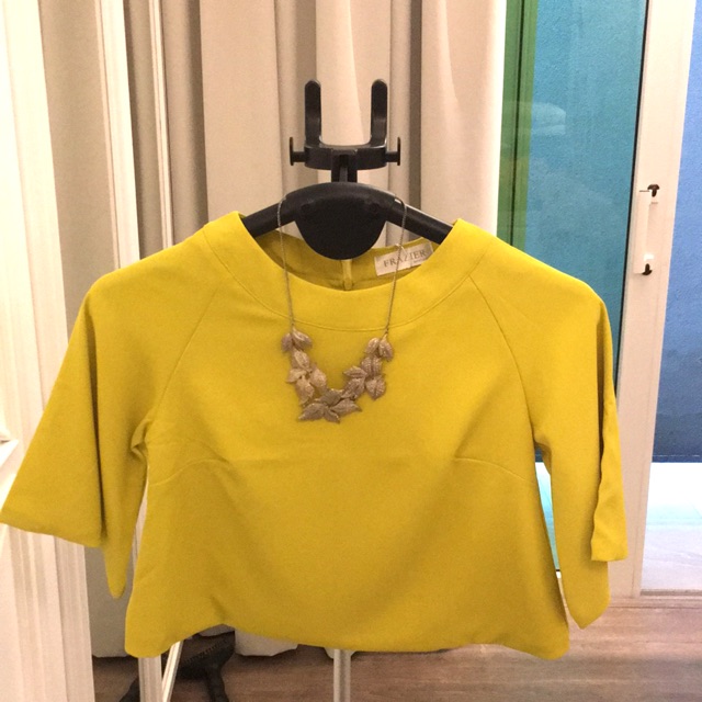 Crop Top Lime Green