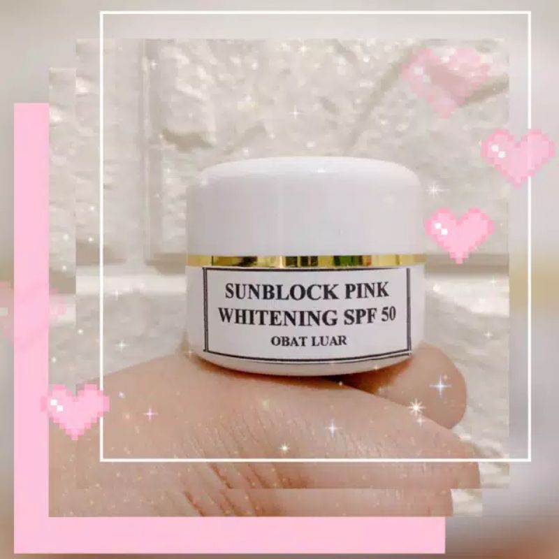 SUNBLOCK pink  GLOWING WHITENING SPF 50