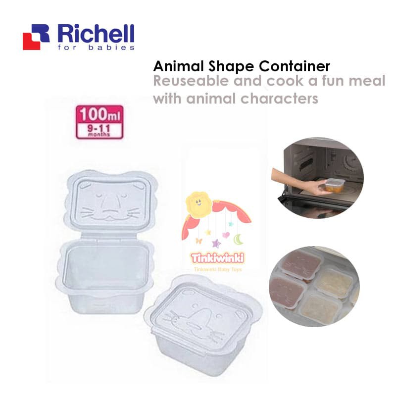 Richell Animal Shape Container 100ml - TINKY2917