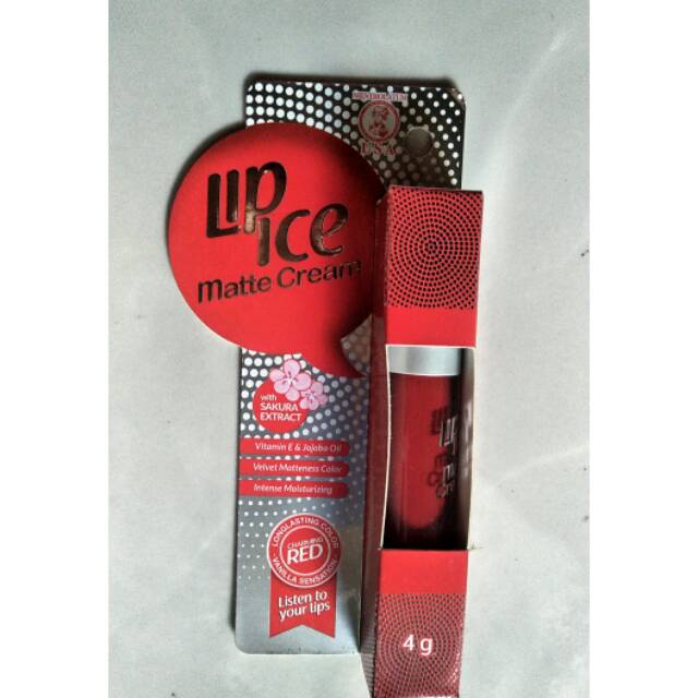 Lip ice matte cream