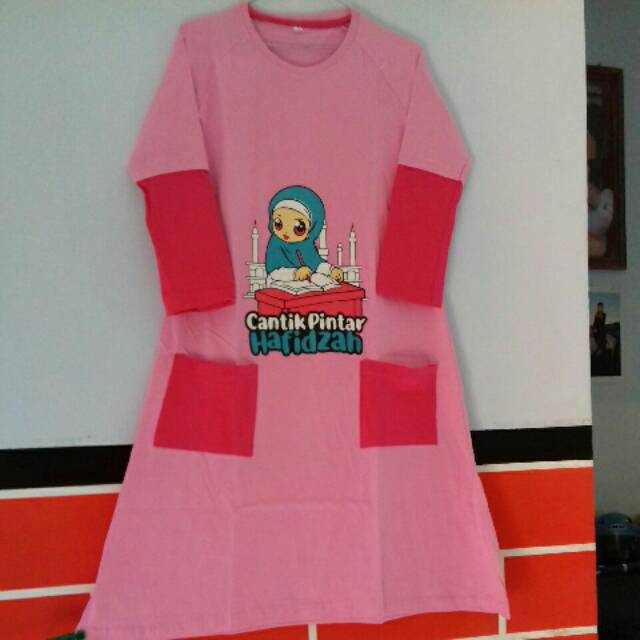 gamis kaos anak L