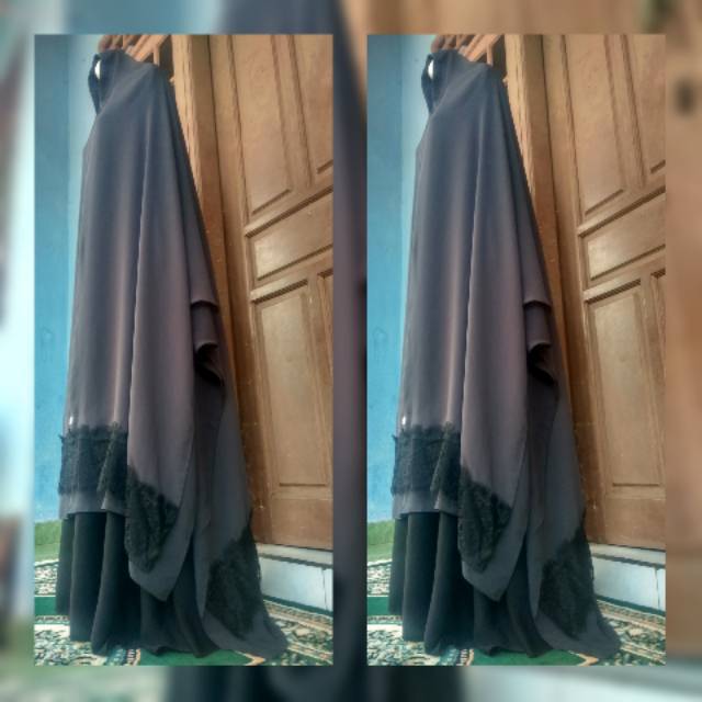 Square khimar / hand split khimar