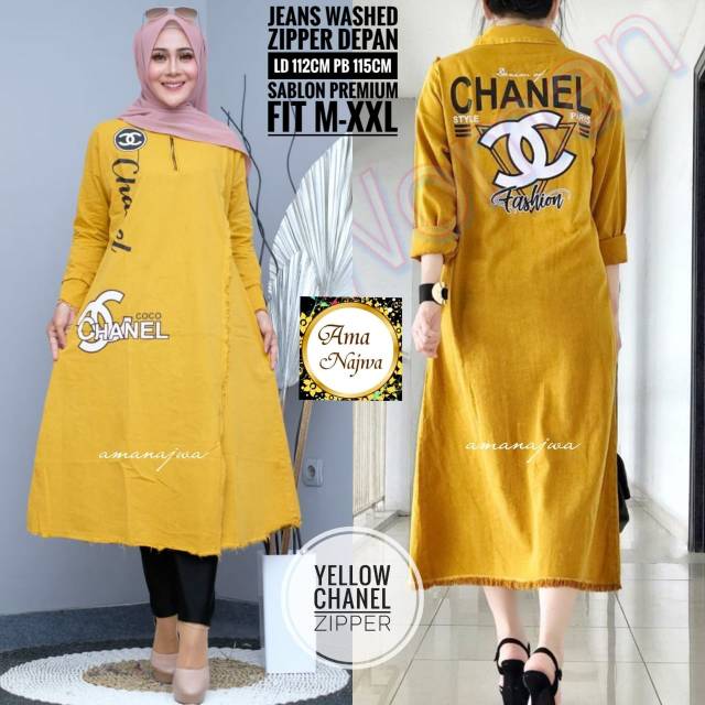 Tunik yellow chanel