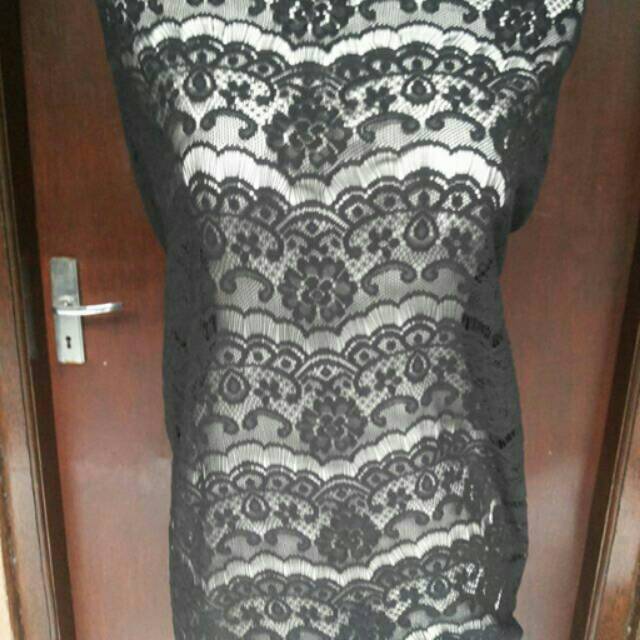 Brokat rangrang hitam kw