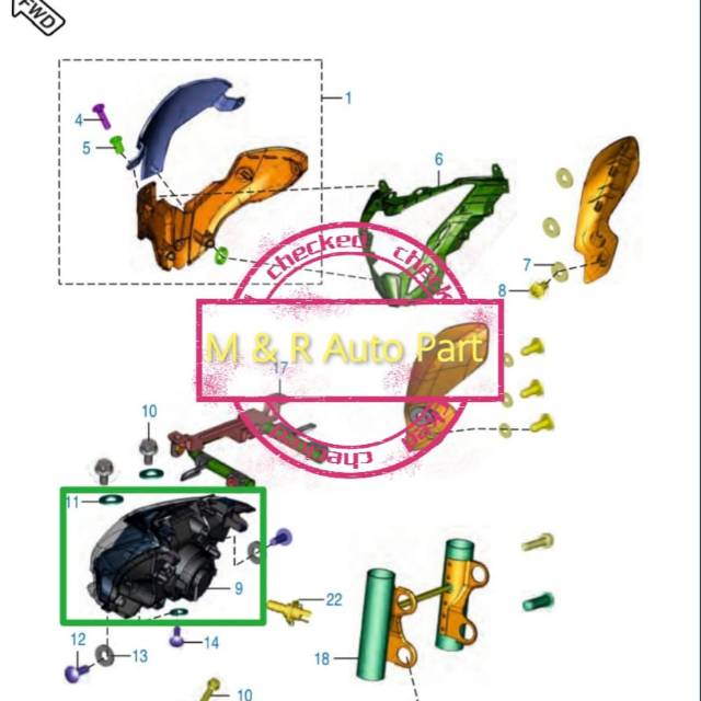 Headlamp pulsar