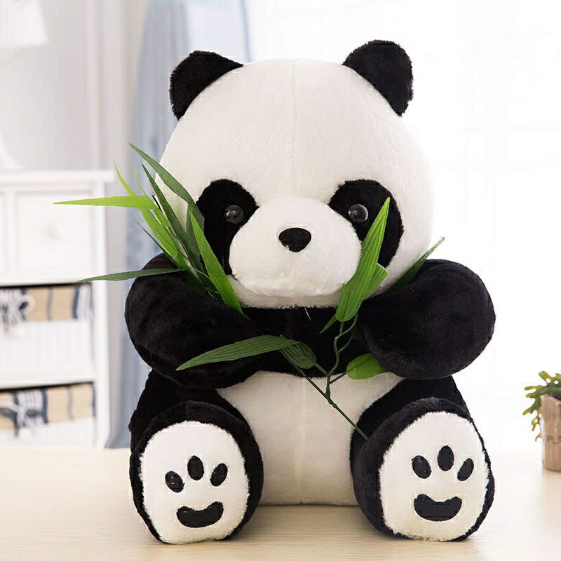 Boneka Panda Daun Gembul Lembut.