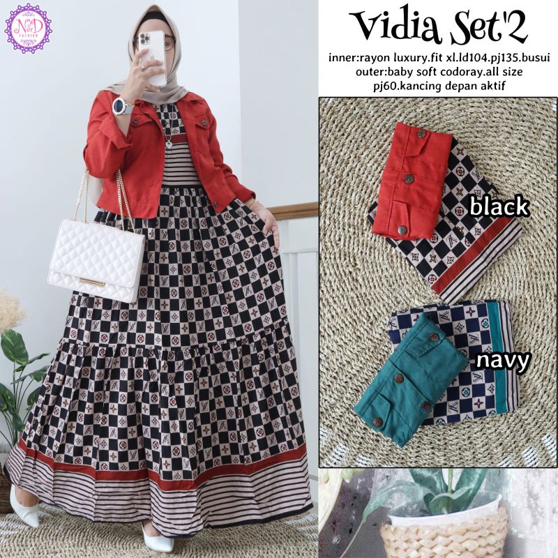 [BISA COD] VIDIA SET '2 ORI BY N&D