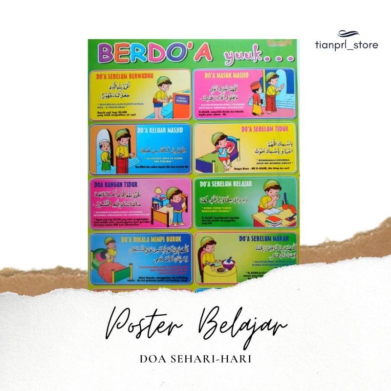 POSTER BELAJAR DO'A-DO'A