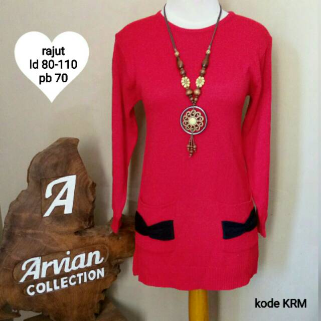 Kaos sweater rajut