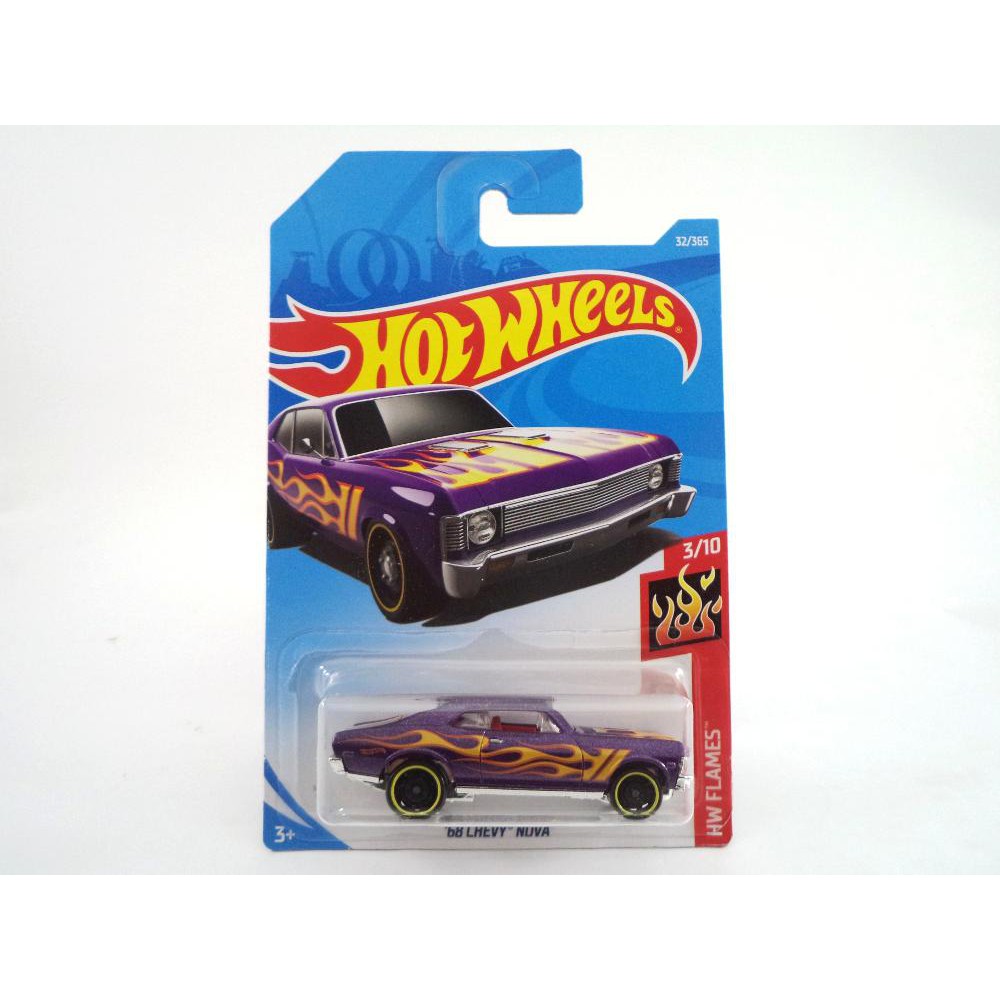 Hotwheels 68 Chevy Nova Ungu