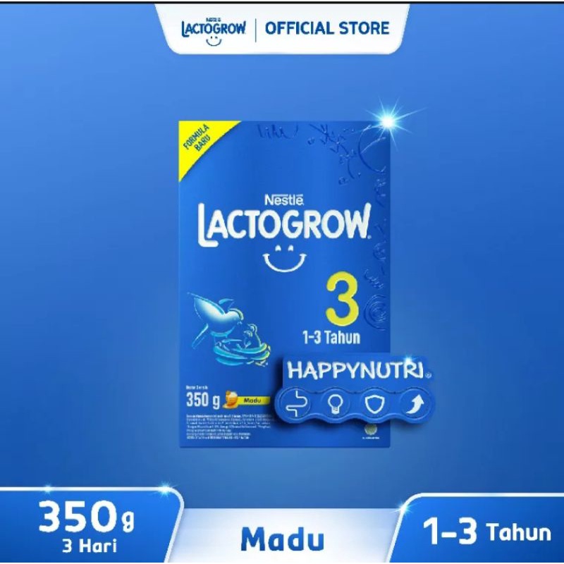 Lactogrow 3 Madu 350 gr