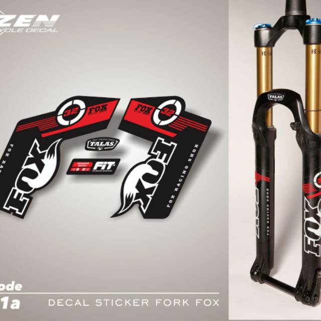 DECAL STICKER FORK FOX