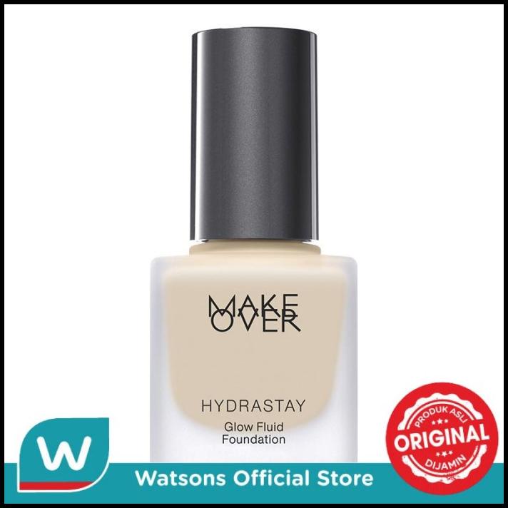 Make Over Hydrastay Glowflu Foundation N10 Marble Diskon